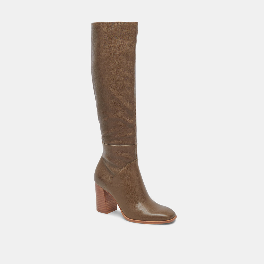 FYNN BOOTS DARK OLIVE LEATHER - image 2