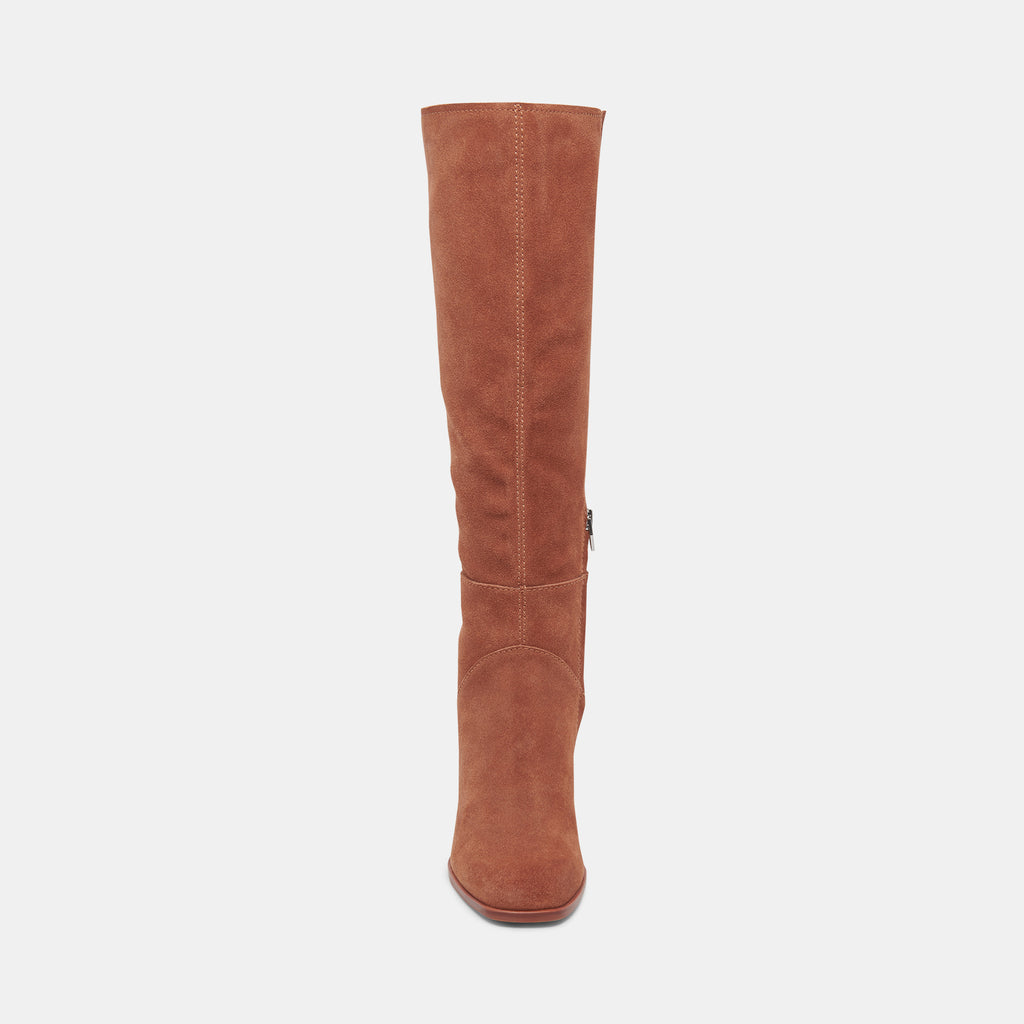 FYNN WIDE CALF BOOTS DK BROWN SUEDE - image 7