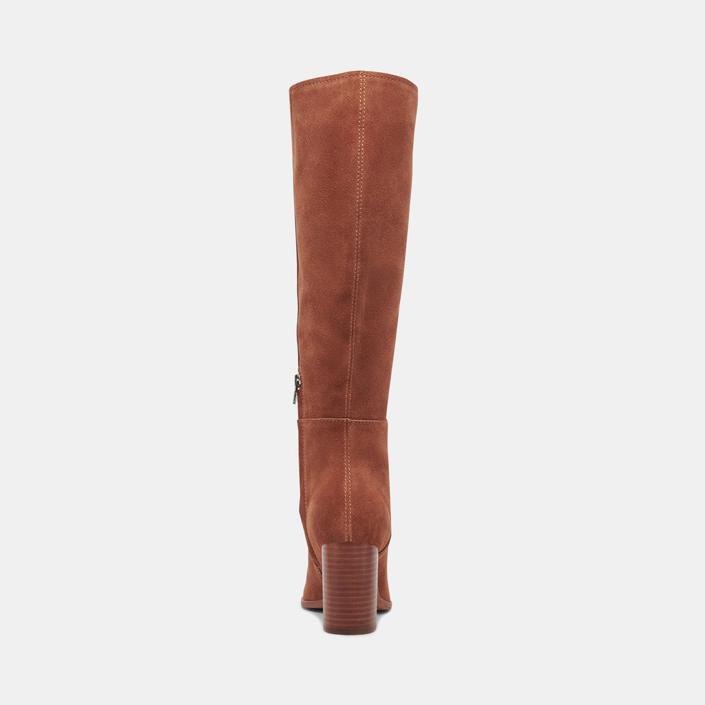 FYNN WIDE CALF BOOTS DK BROWN SUEDE - image 8