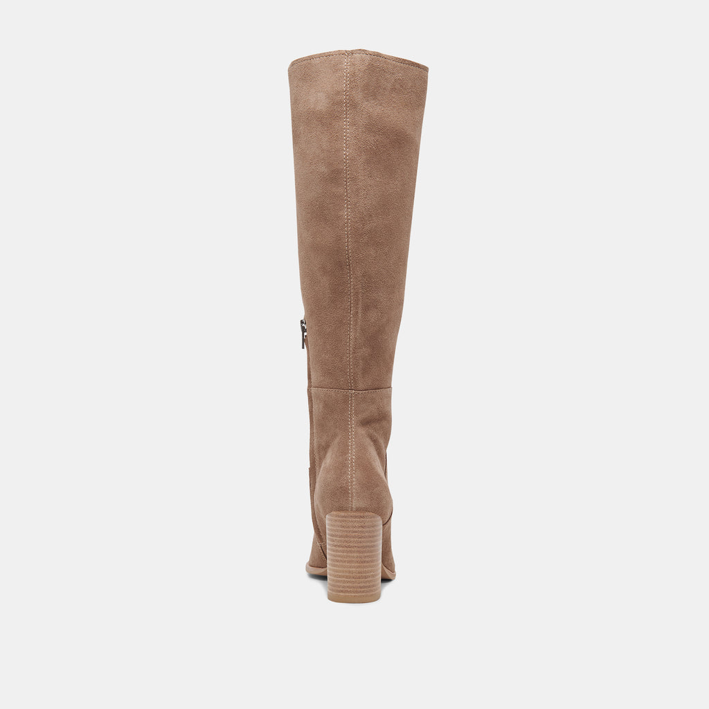 FYNN WIDE CALF BOOTS TRUFFLE SUEDE - image 10