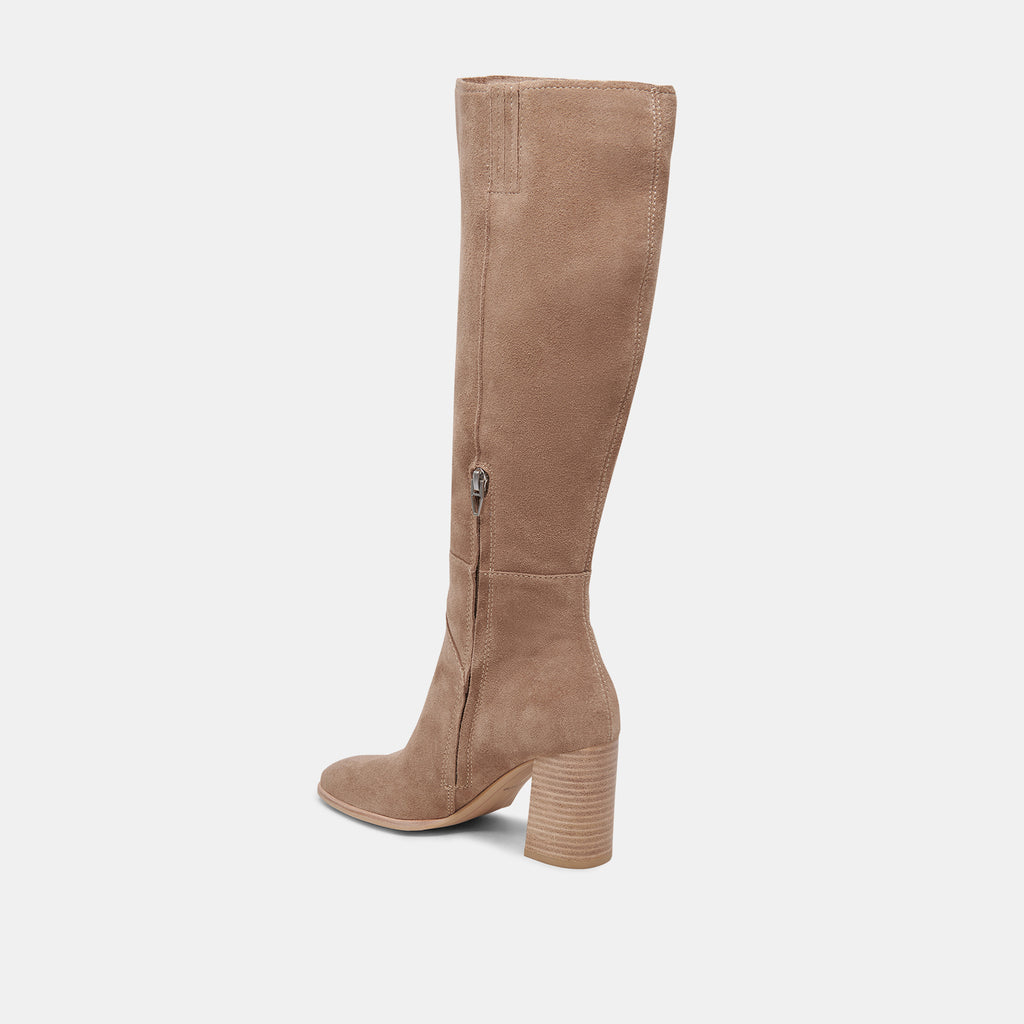 FYNN WIDE CALF BOOTS TRUFFLE SUEDE - image 8