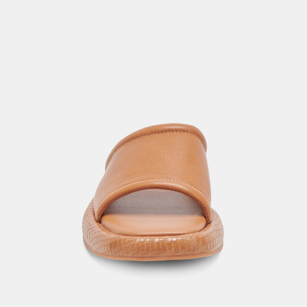 AISHA SANDALS TAN LEATHER - image 6