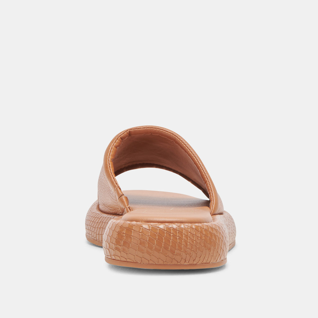 AISHA SANDALS TAN LEATHER - image 7