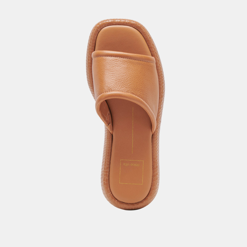 AISHA SANDALS TAN LEATHER - image 8