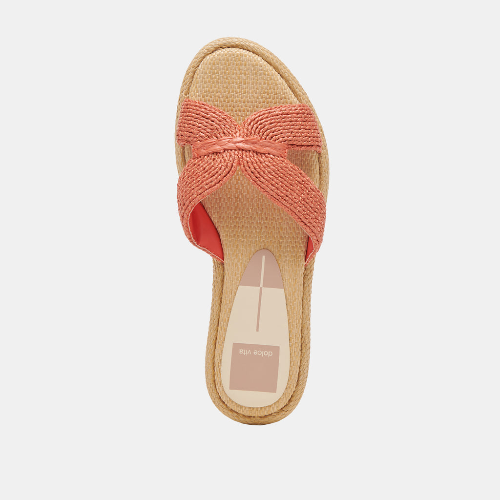 ATOMIC WIDE SANDALS PERSIMMON RAFFIA - image 8