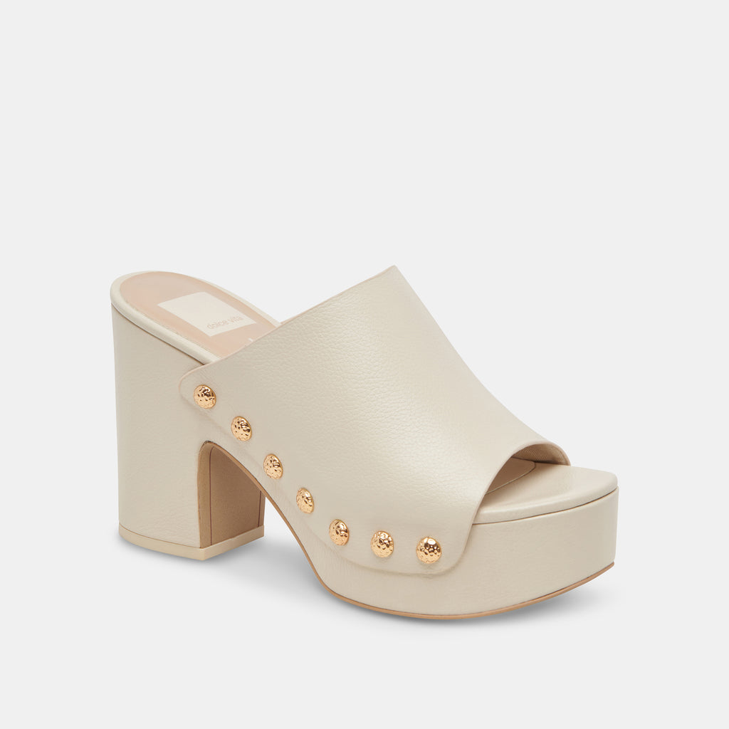 EMOL HEELS OFF WHITE LEATHER - image 5