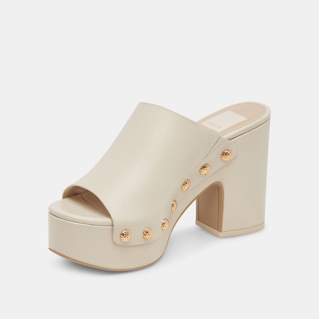 EMOL HEELS OFF WHITE LEATHER - image 8