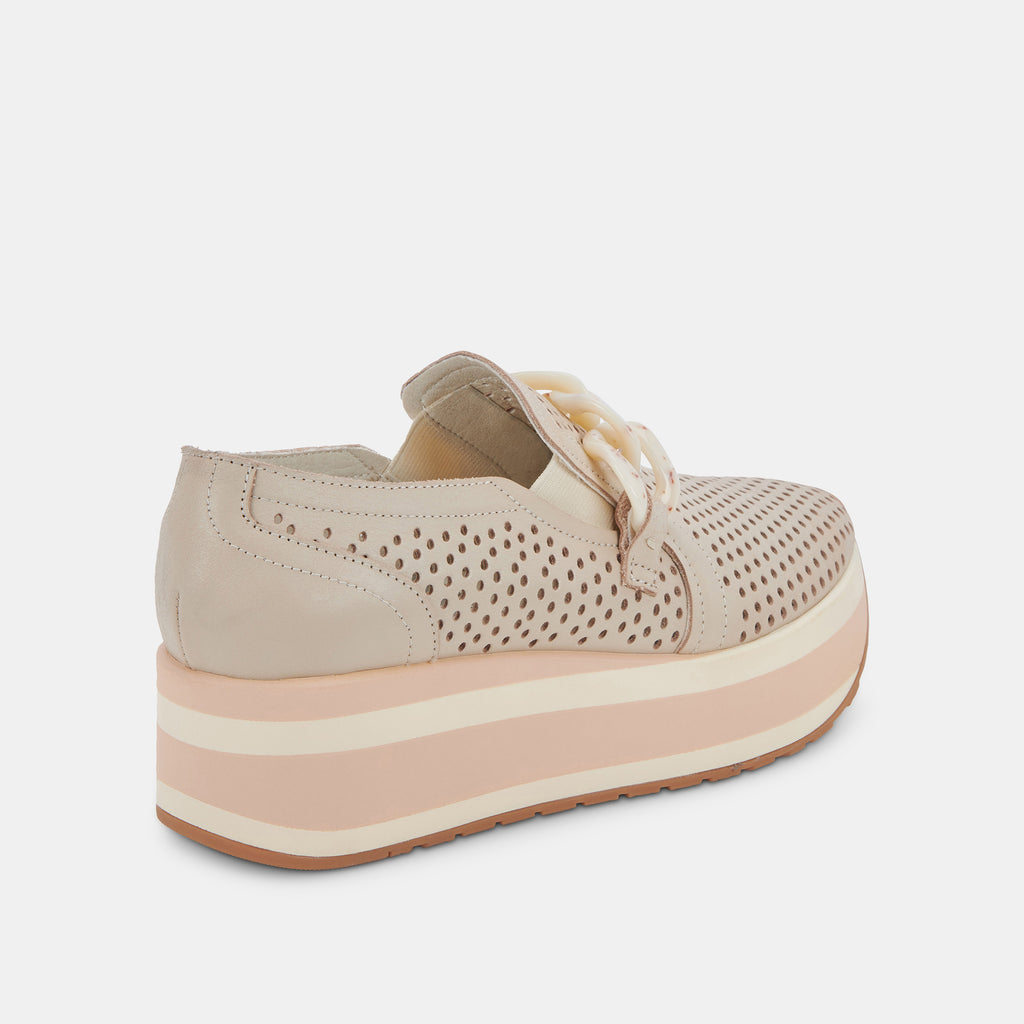 JHENEE PERFORATED SNEAKERS SAND NUBUCK - image 9