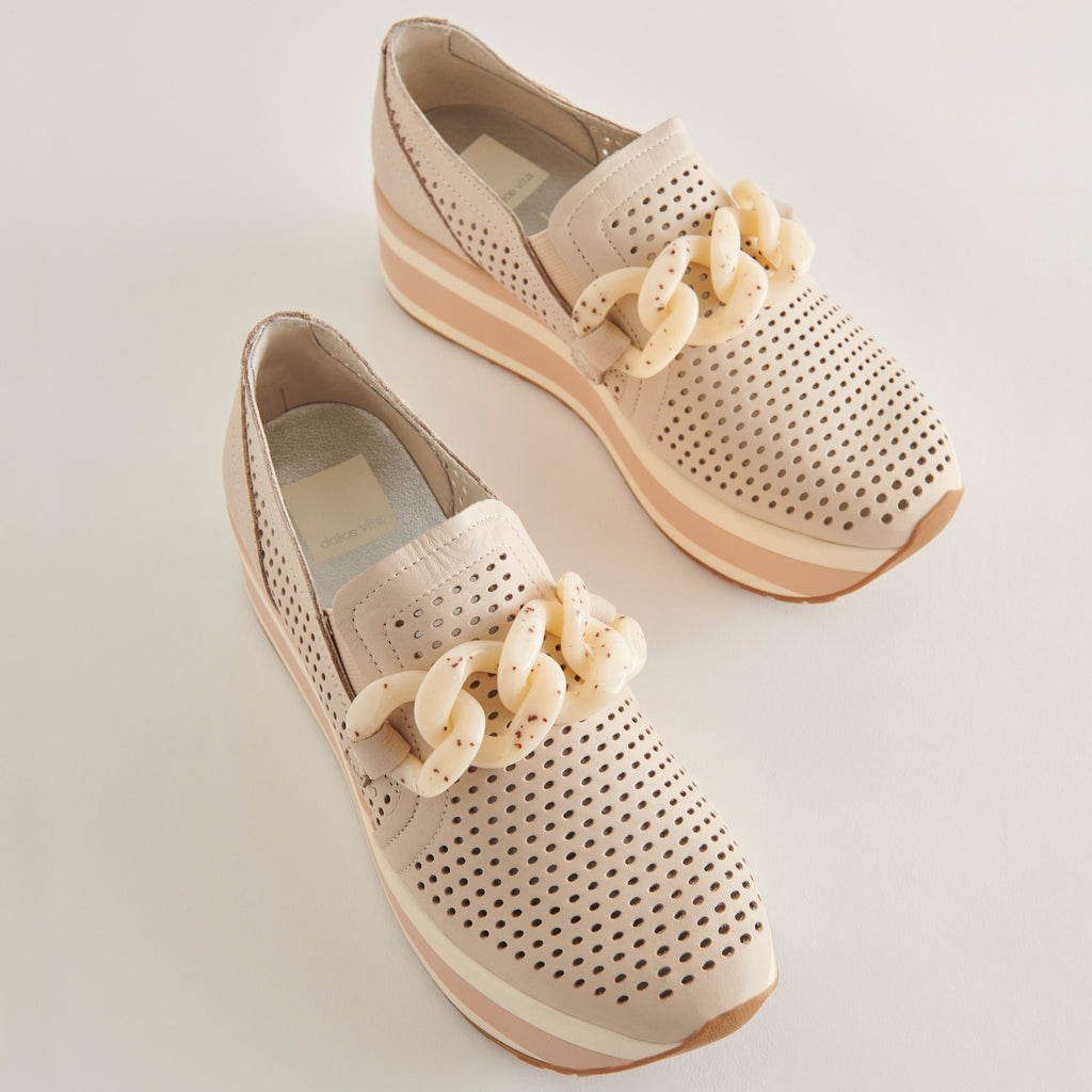 JHENEE PERFORATED SNEAKERS SAND NUBUCK - image 1