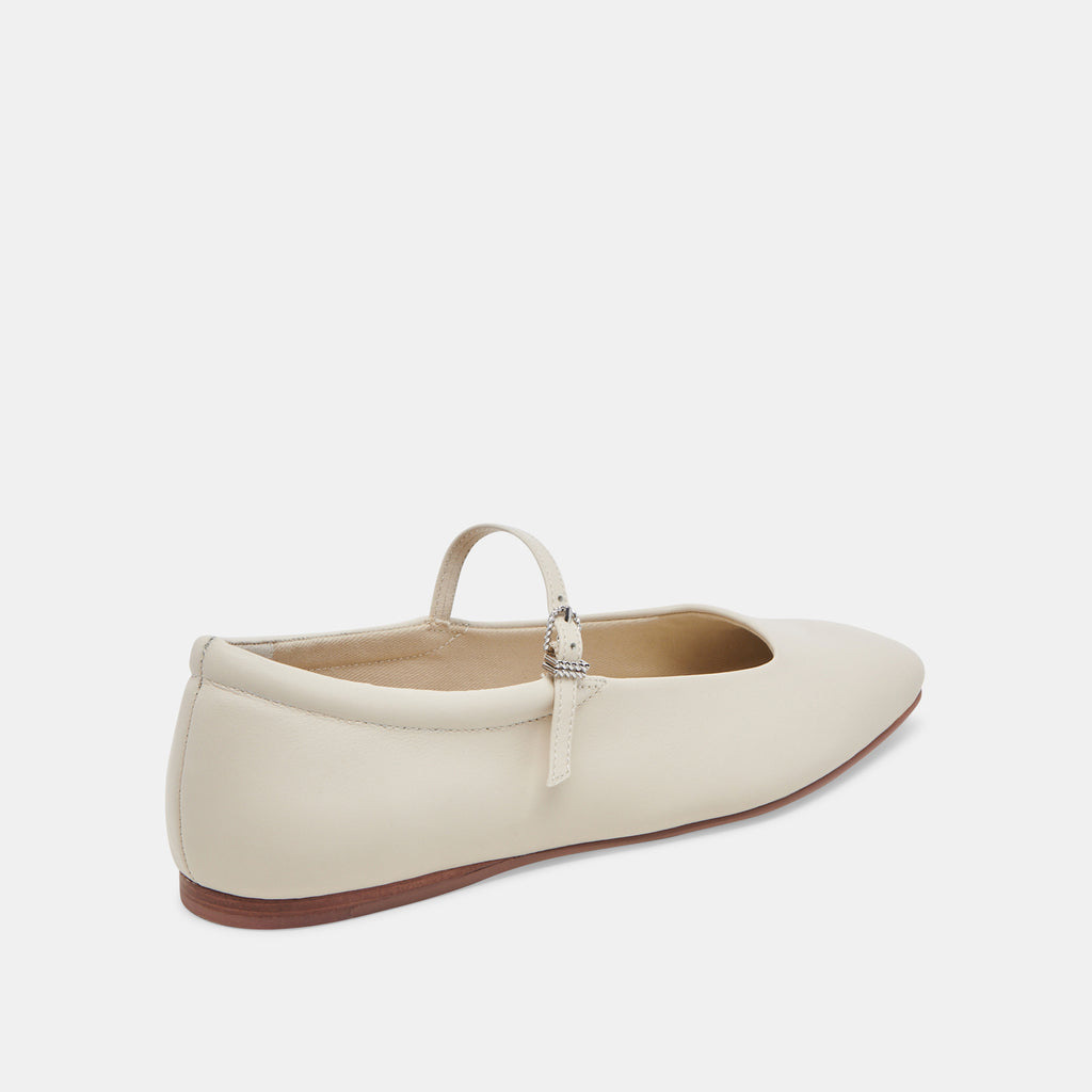 REYES BALLET FLATS IVORY LEATHER - image 11