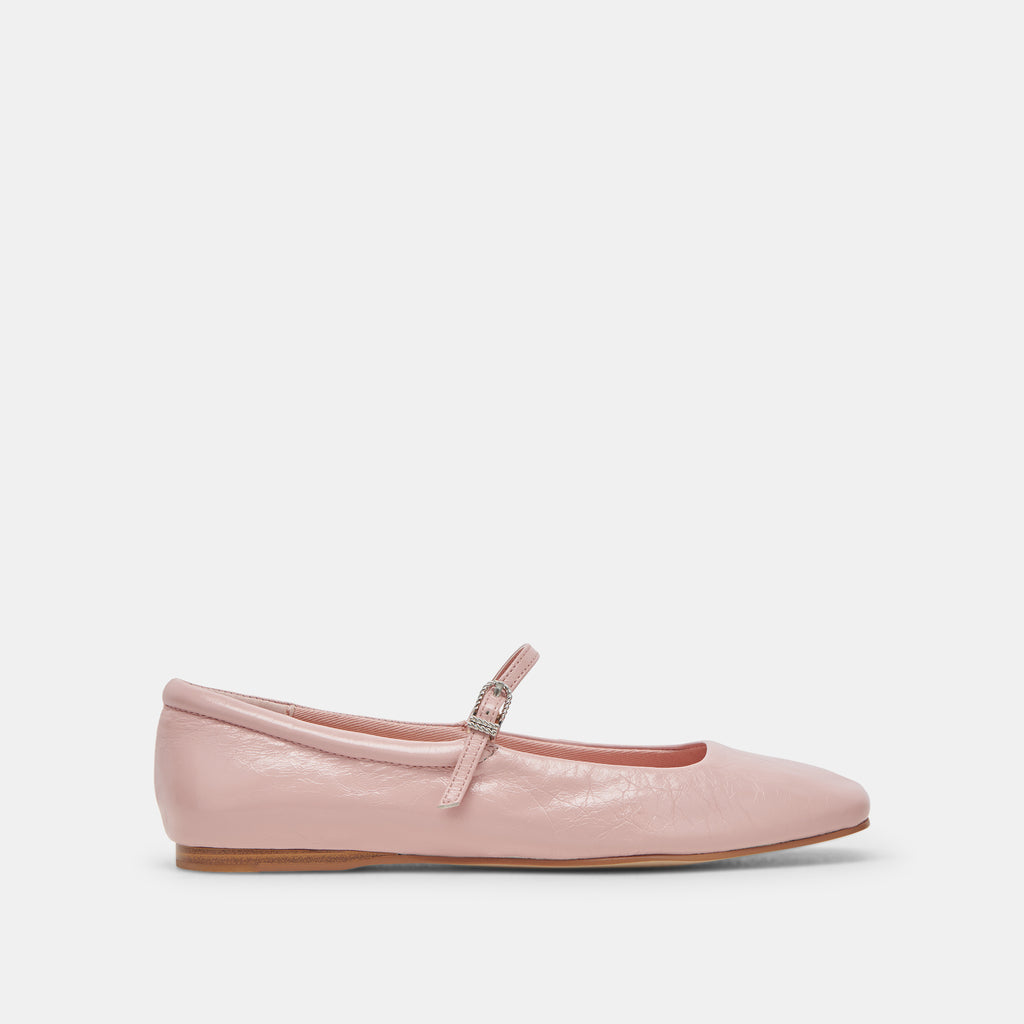 REYES BALLET FLATS PINK CRINKLE PATENT - image 1