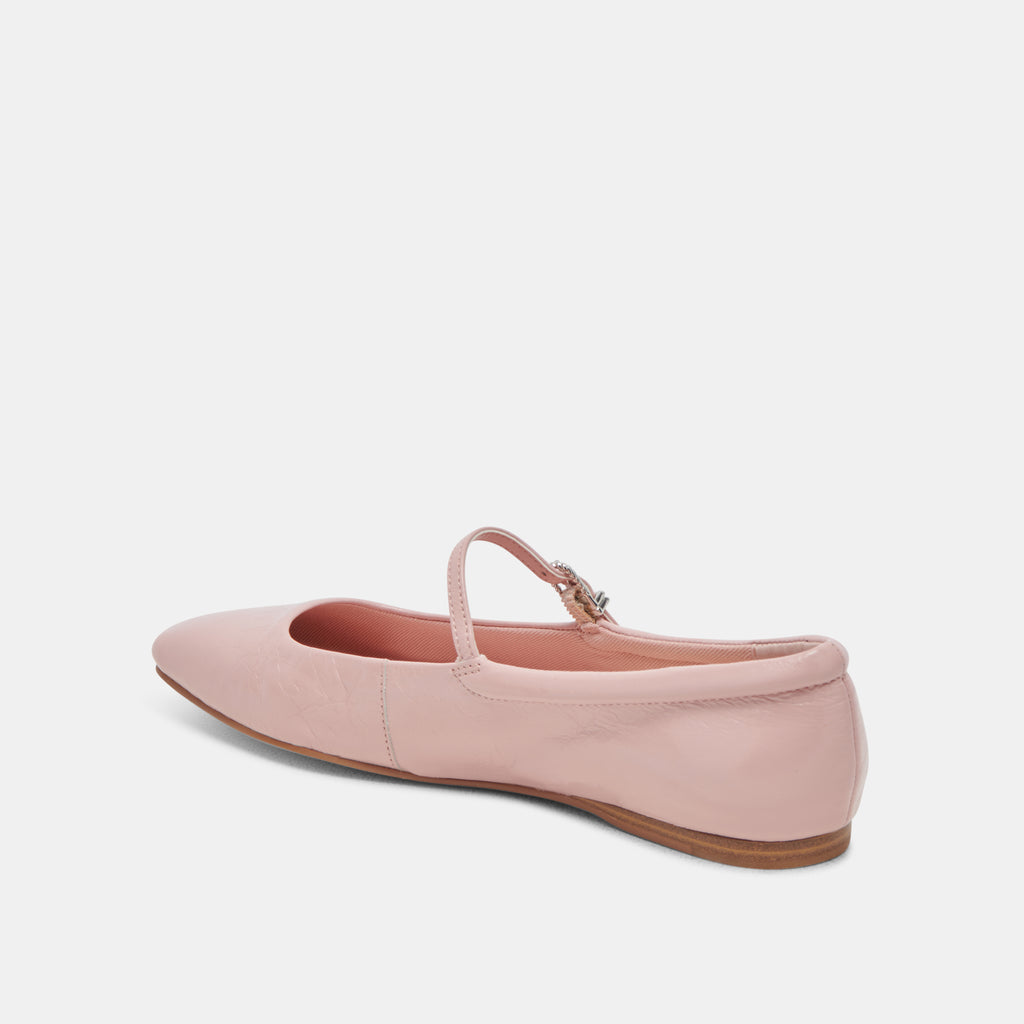 REYES BALLET FLATS PINK CRINKLE PATENT - image 8