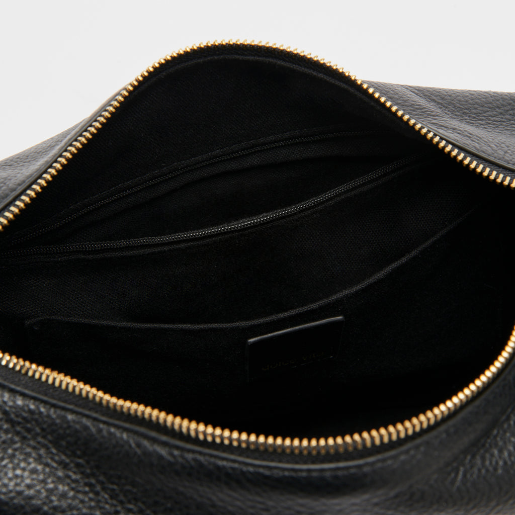 HANA SHOULDER BAG BLACK LEATHER - image 7