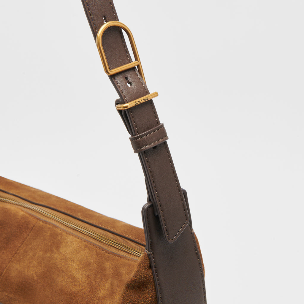 HANA SHOULDER BAG TOBACCO SUEDE - image 5