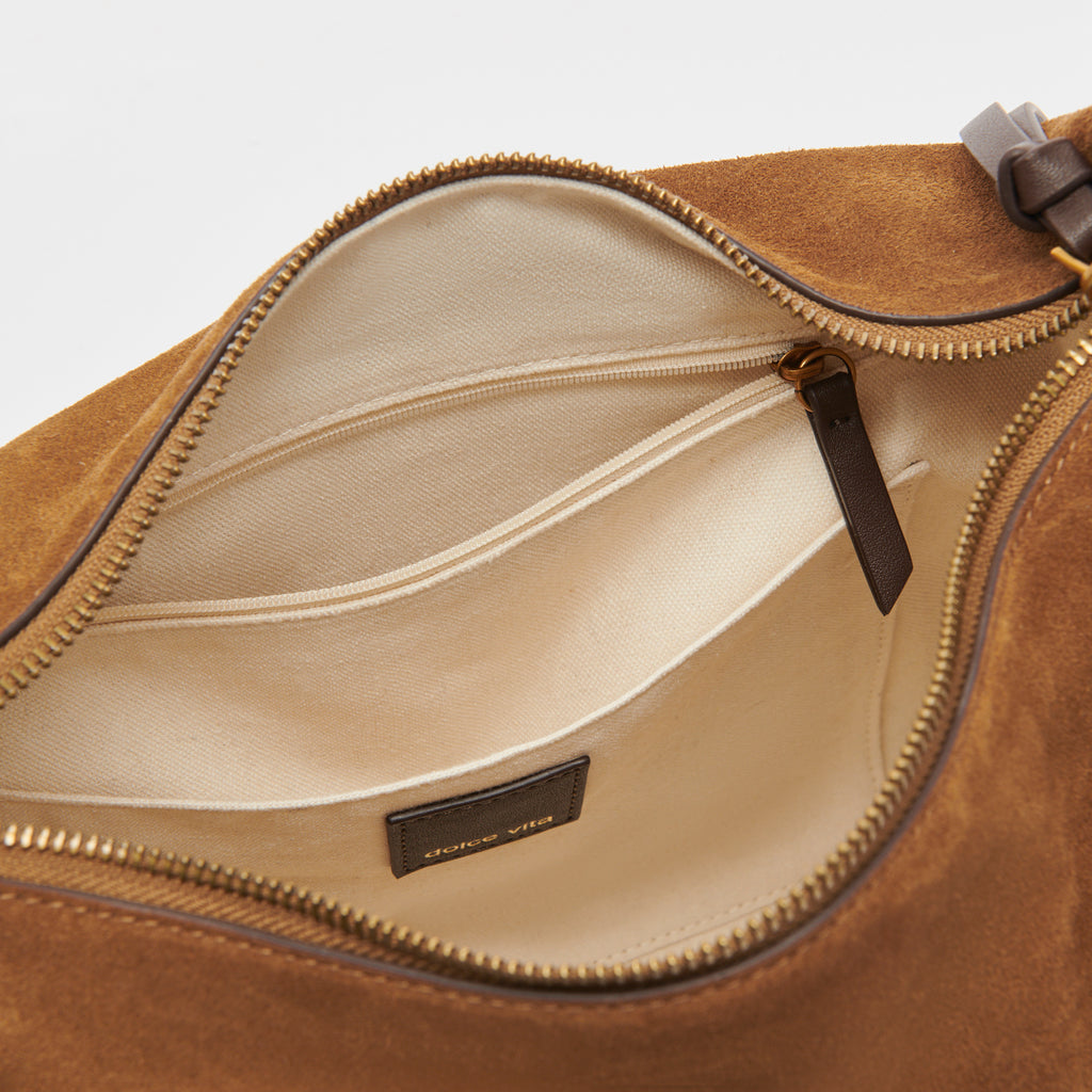 HANA SHOULDER BAG TOBACCO SUEDE - image 10