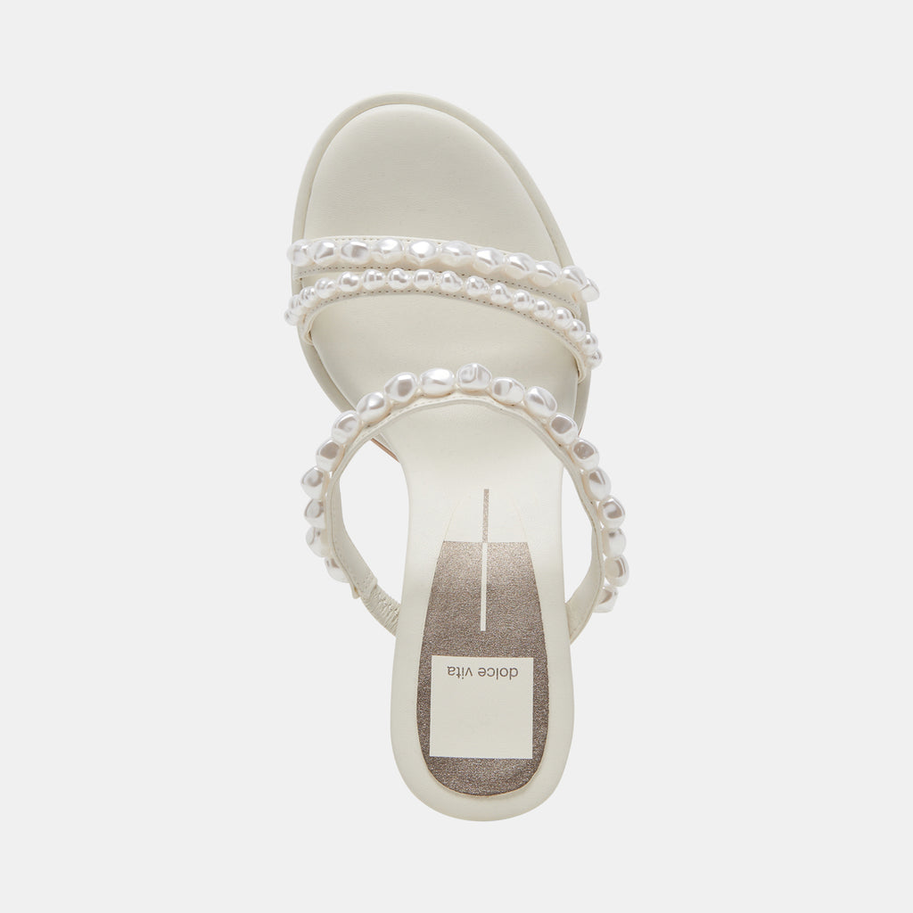 BARRIT PEARL HEELS VANILLA PEARLS - image 11