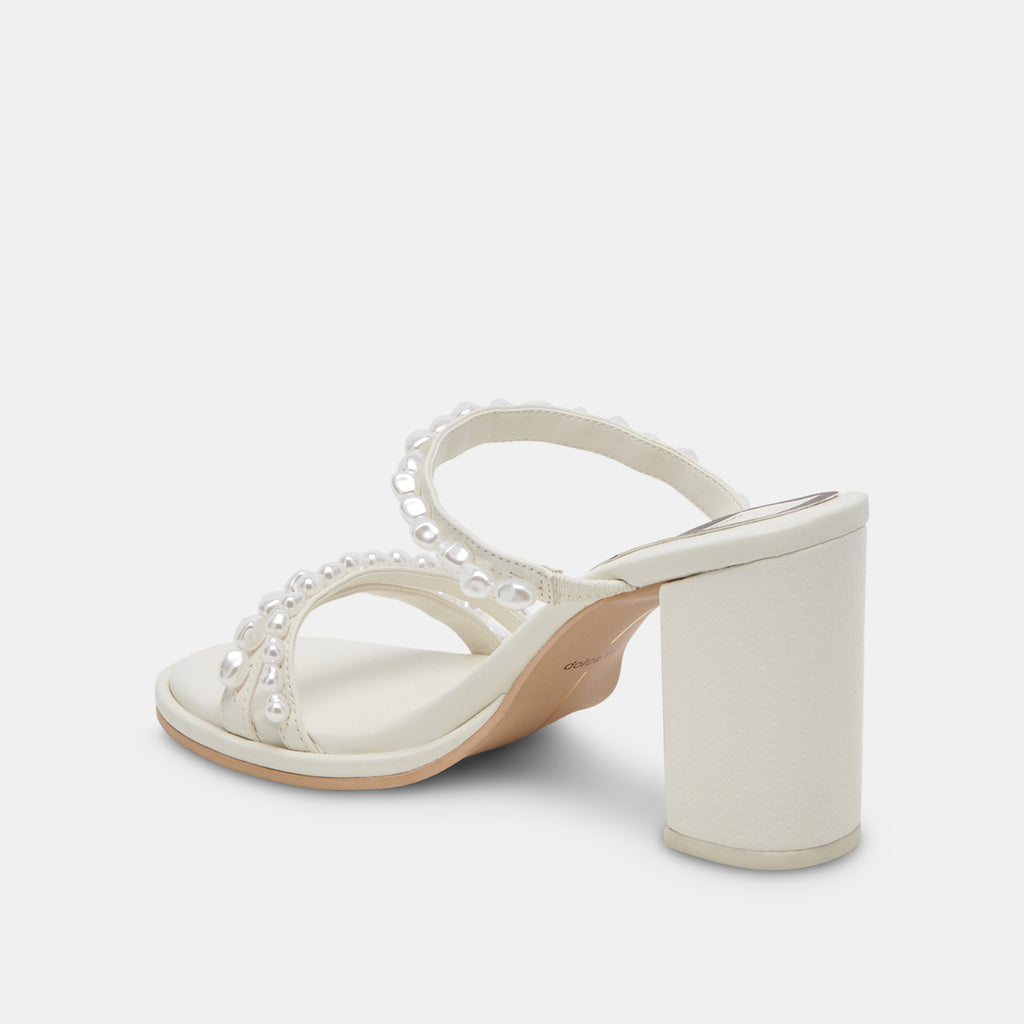 BARRIT PEARL HEELS VANILLA PEARLS - image 8