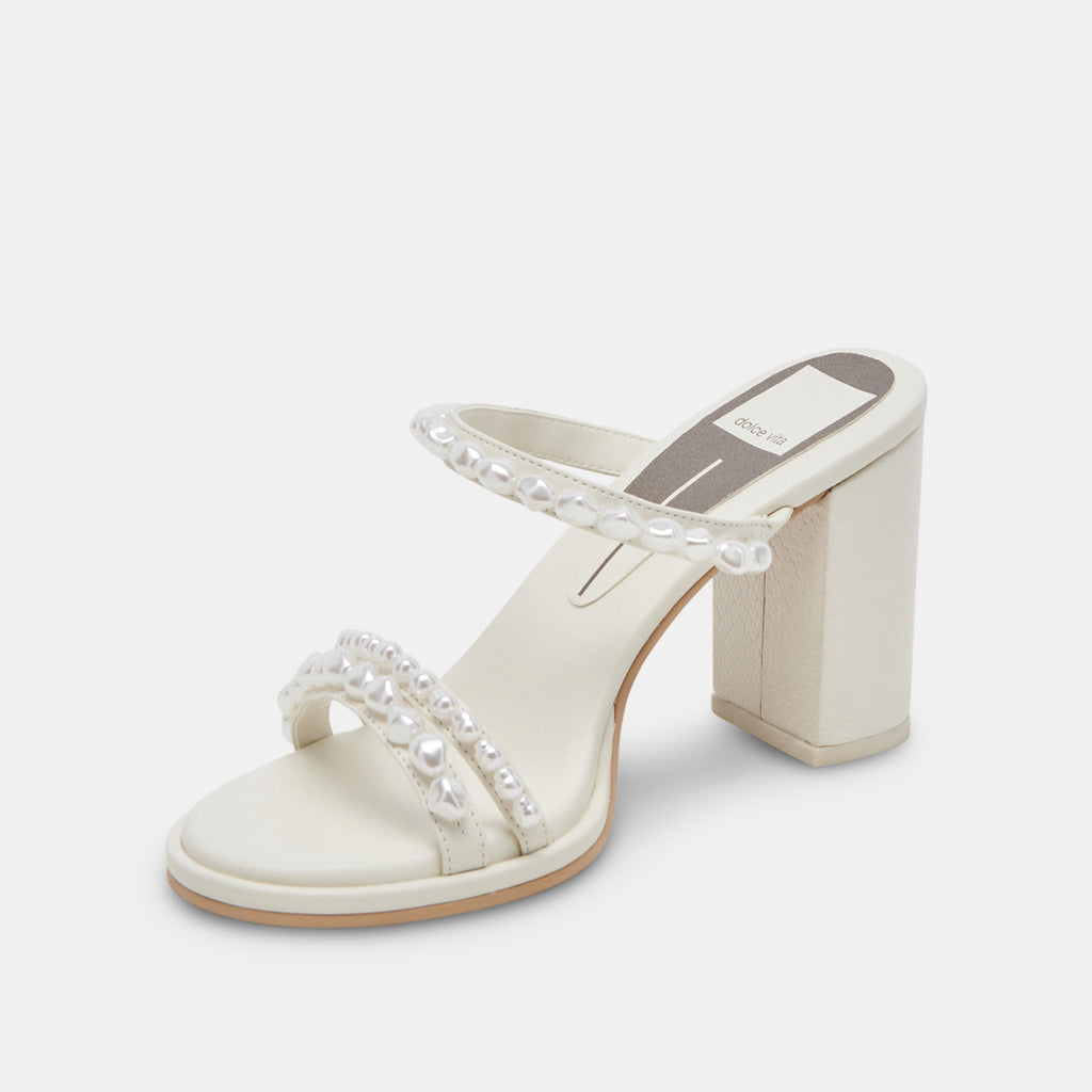 BARRIT PEARL HEELS VANILLA PEARLS - image 7