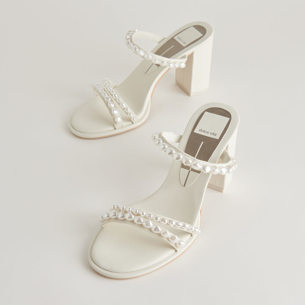 BARRIT PEARL HEELS VANILLA PEARLS - image 1