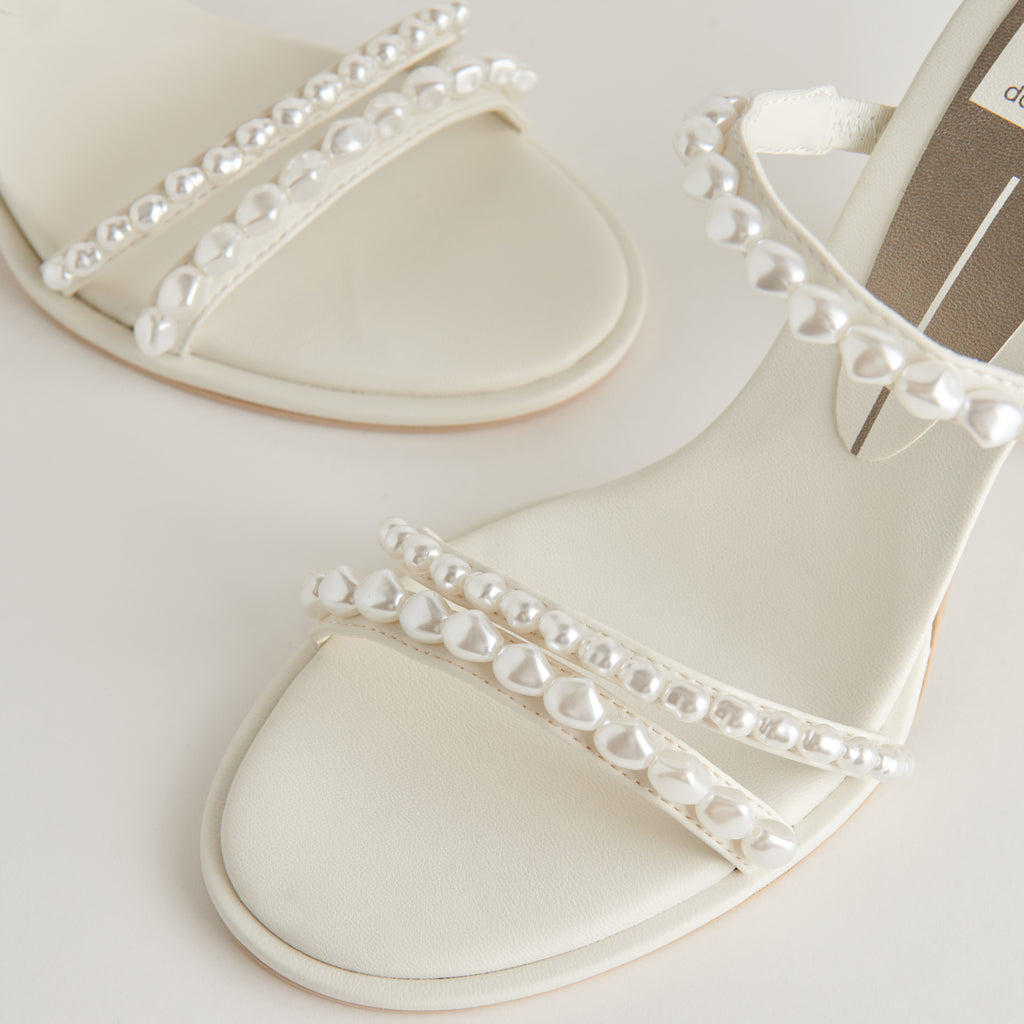 BARRIT PEARL HEELS VANILLA PEARLS - image 4