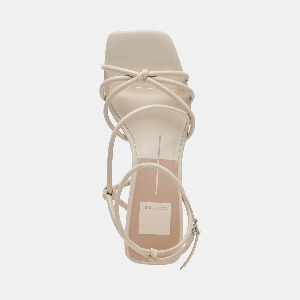 BEV HEELS IVORY LEATHER - image 8