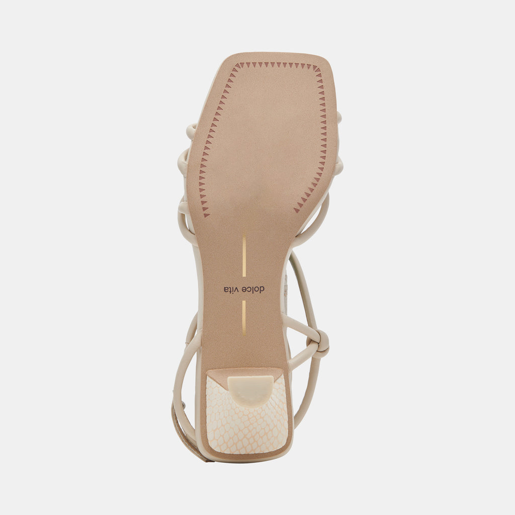 BEV HEELS IVORY LEATHER - image 9