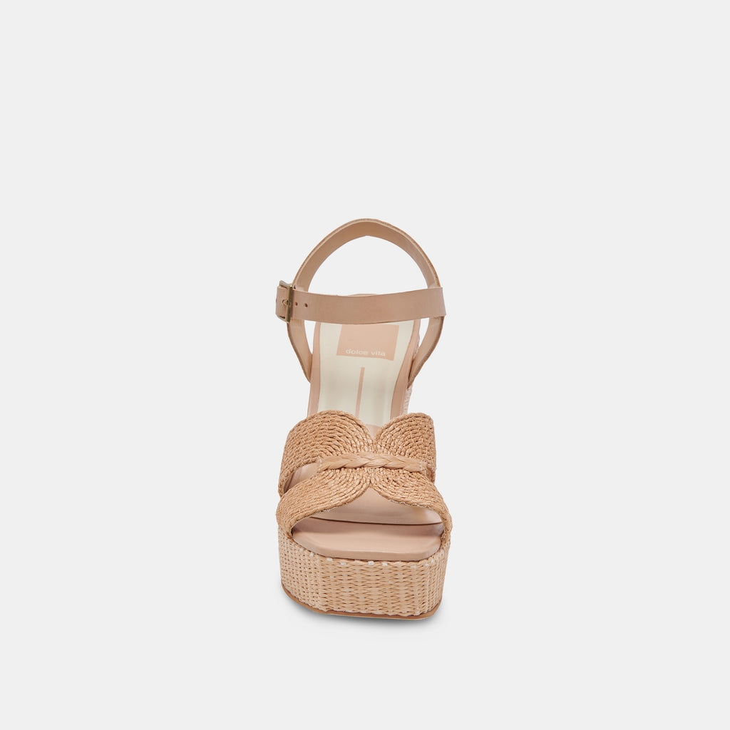 CALE HEELS LT NATURAL RAFFIA - image 6