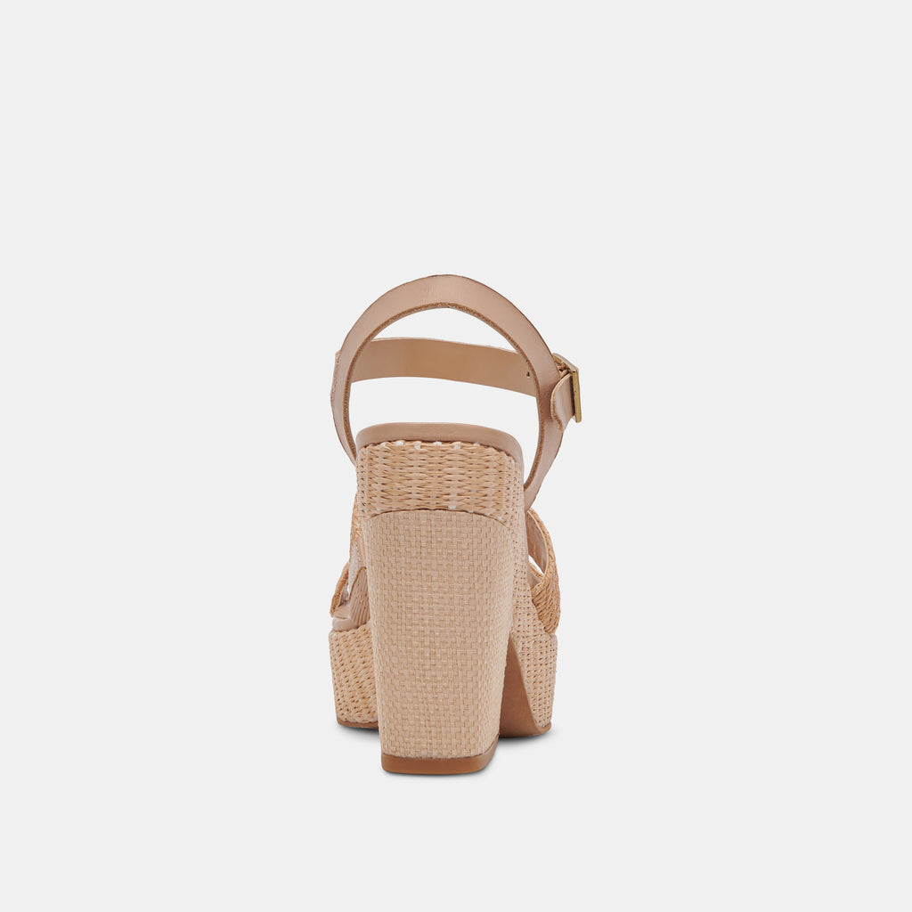 CALE HEELS LT NATURAL RAFFIA - image 7