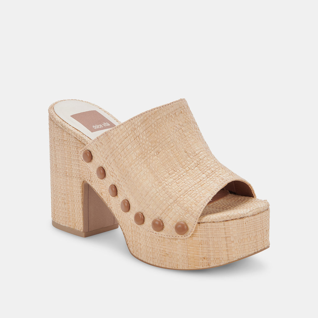 EMOL HEELS LT NATURAL RAFFIA - image 3