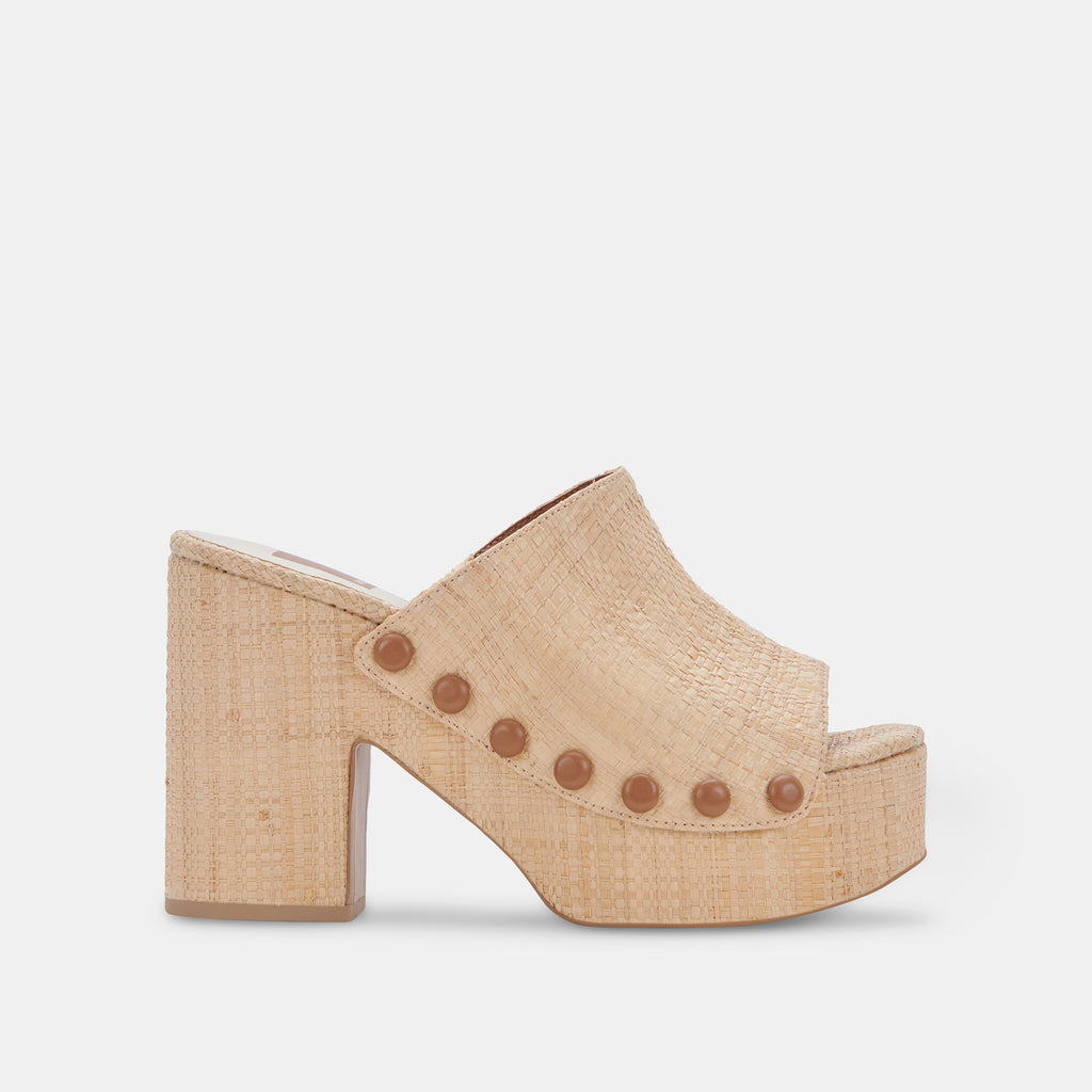 EMOL HEELS LT NATURAL RAFFIA - image 1