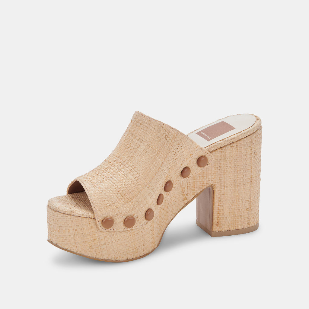 EMOL HEELS LT NATURAL RAFFIA - image 7