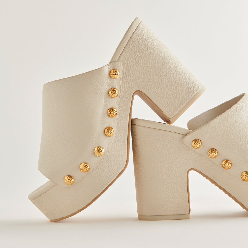 EMOL HEELS OFF WHITE LEATHER - image 2