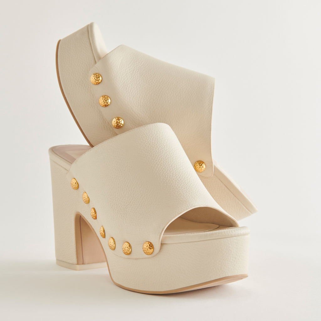 EMOL HEELS OFF WHITE LEATHER - image 4