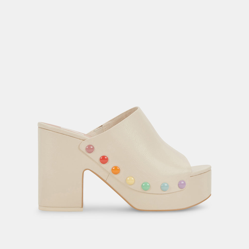 EMOL PRIDE HEELS IVORY LEATHER - image 1