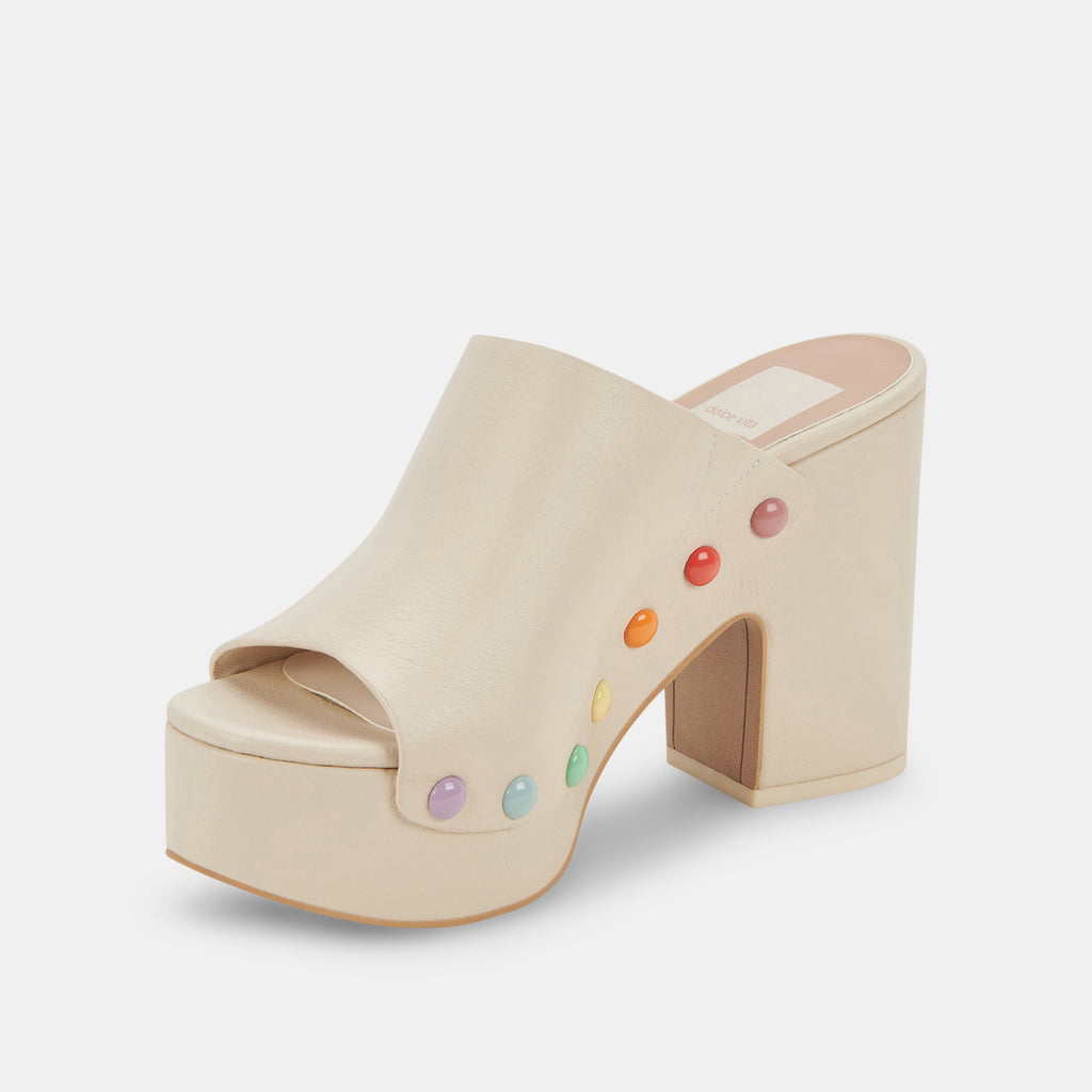 EMOL PRIDE HEELS IVORY LEATHER - image 4