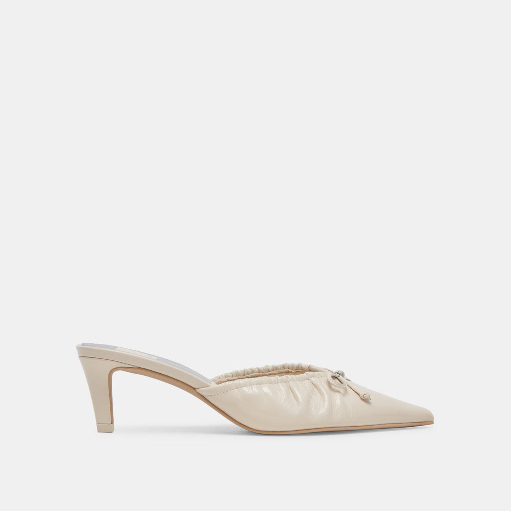 KAIRI MID HEELS IVORY CRINKLE PATENT - image 1