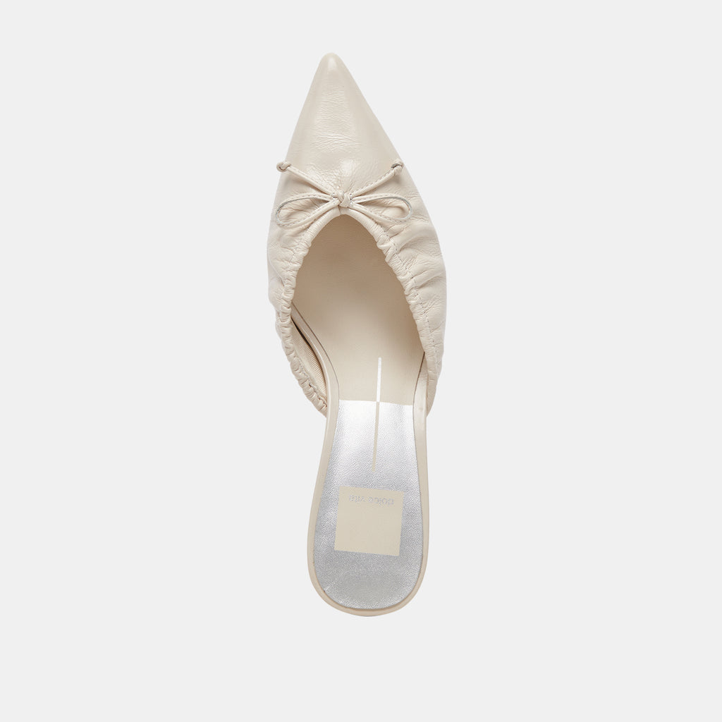 KAIRI MID HEELS IVORY CRINKLE PATENT - image 8