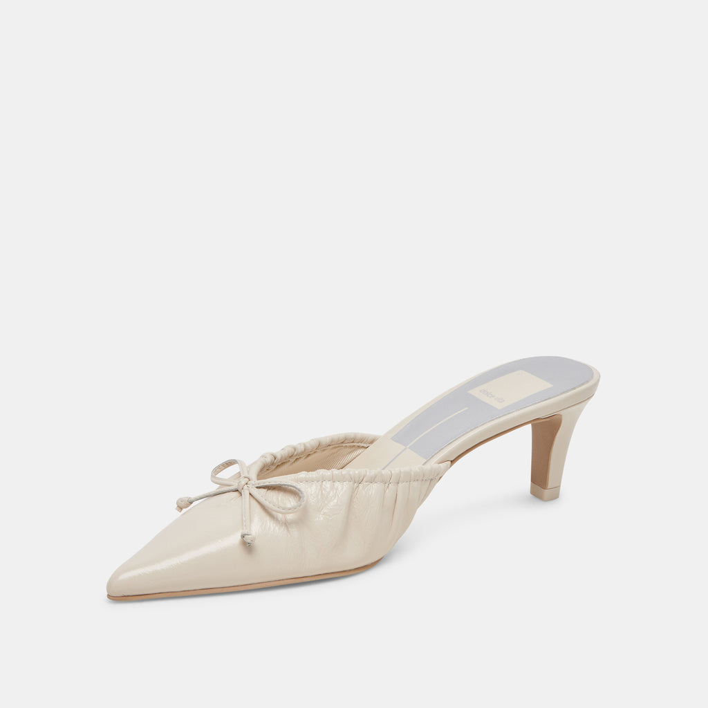 KAIRI MID HEELS IVORY CRINKLE PATENT - image 4