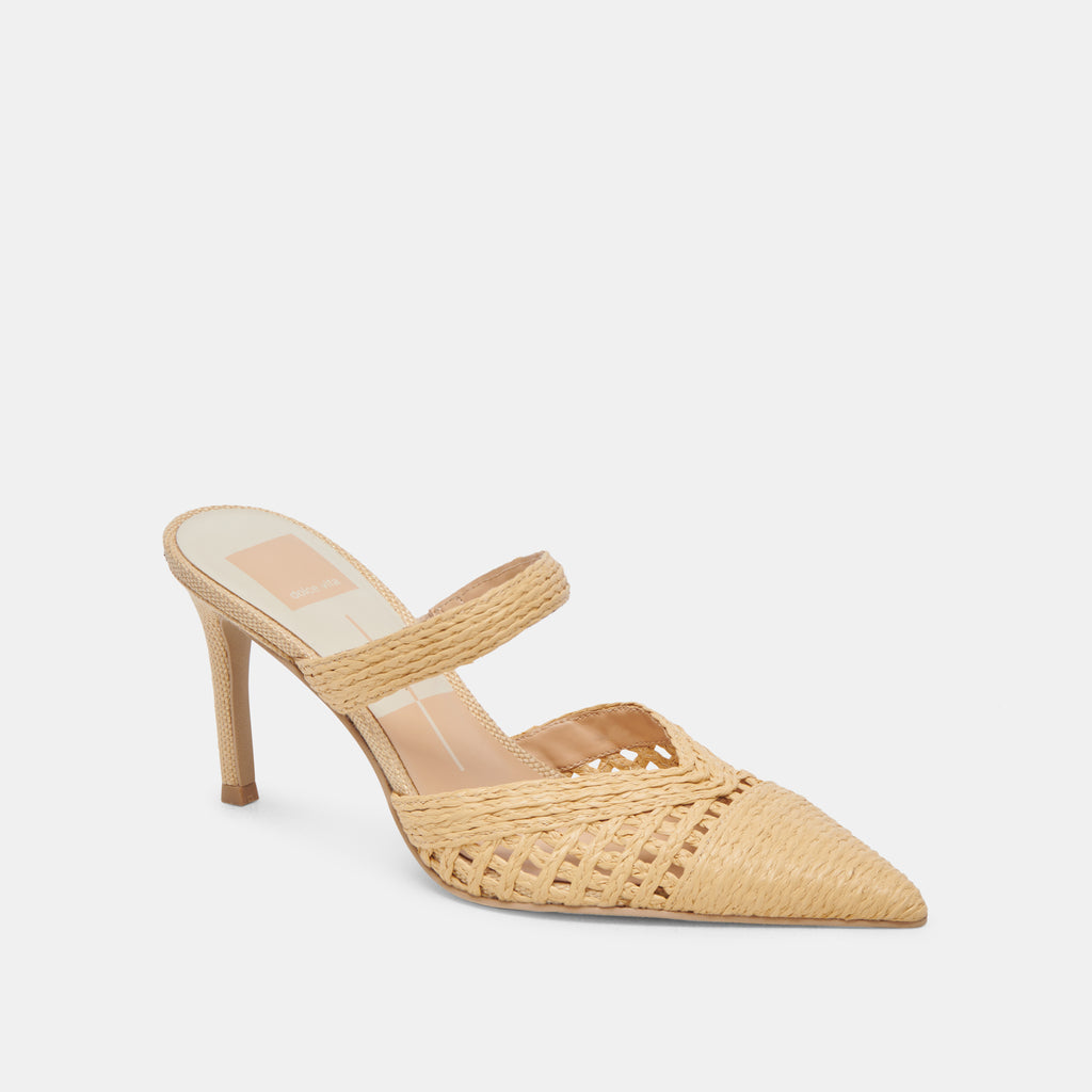 KALINE HEELS LT NATURAL RAFFIA - image 3