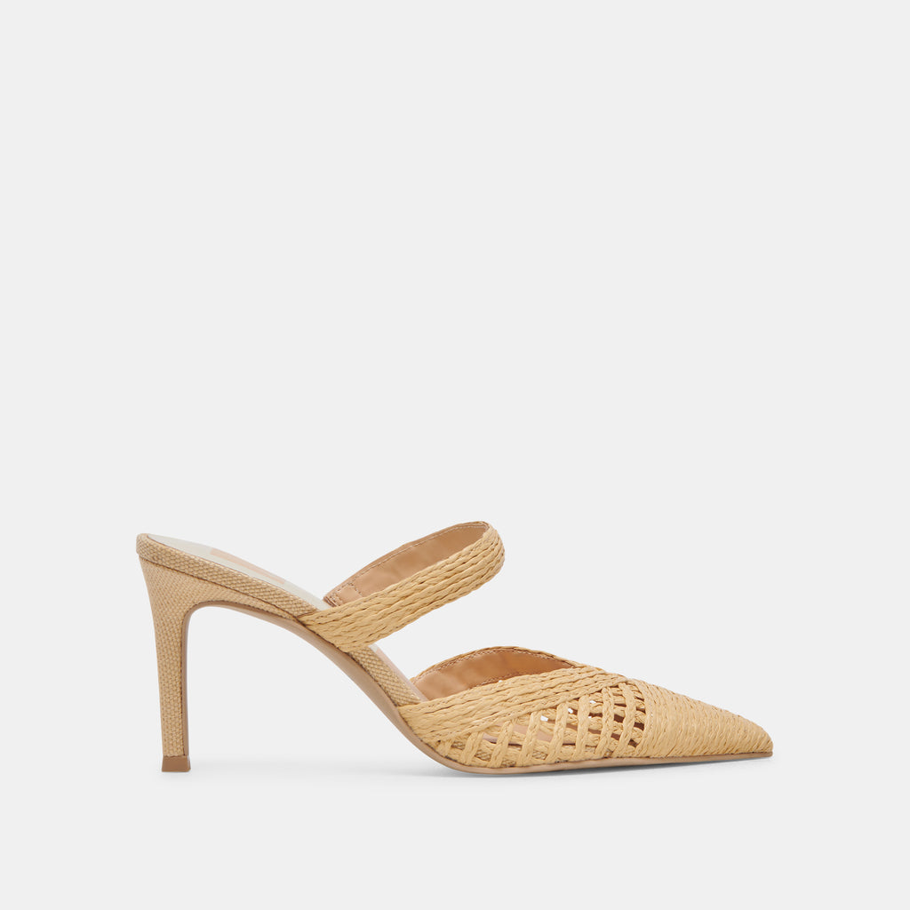 KALINE HEELS LT NATURAL RAFFIA - image 1