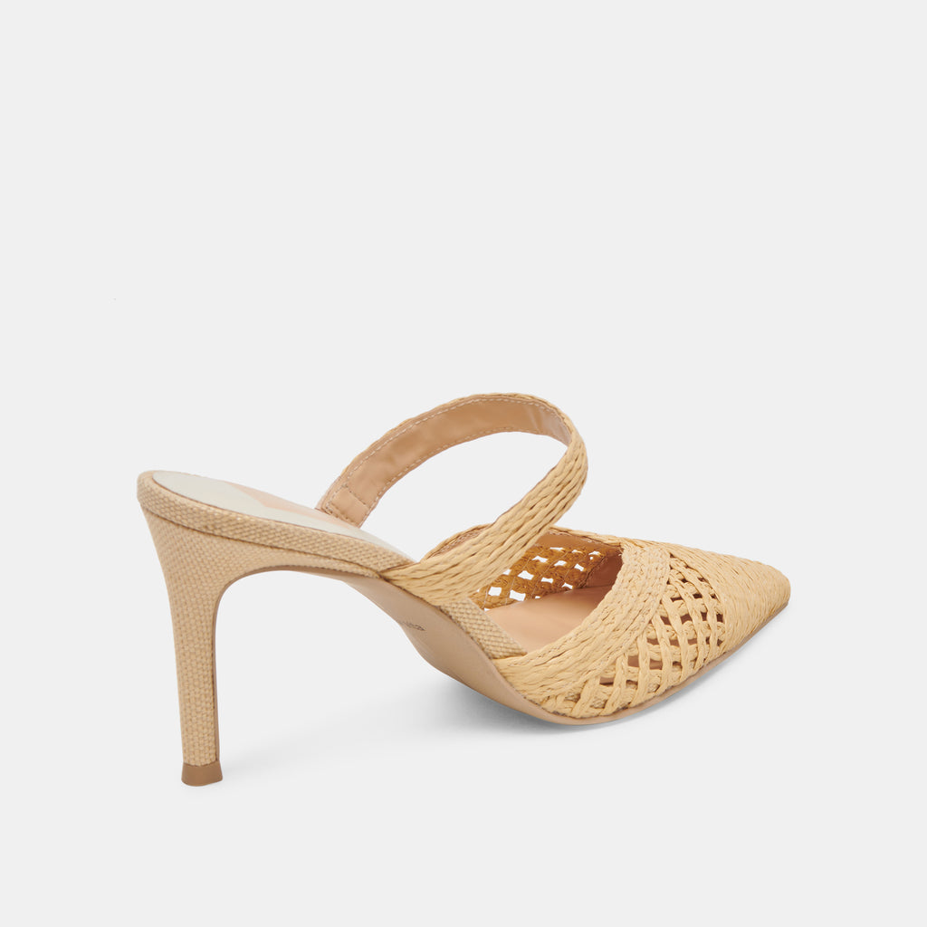 KALINE HEELS LT NATURAL RAFFIA - image 5