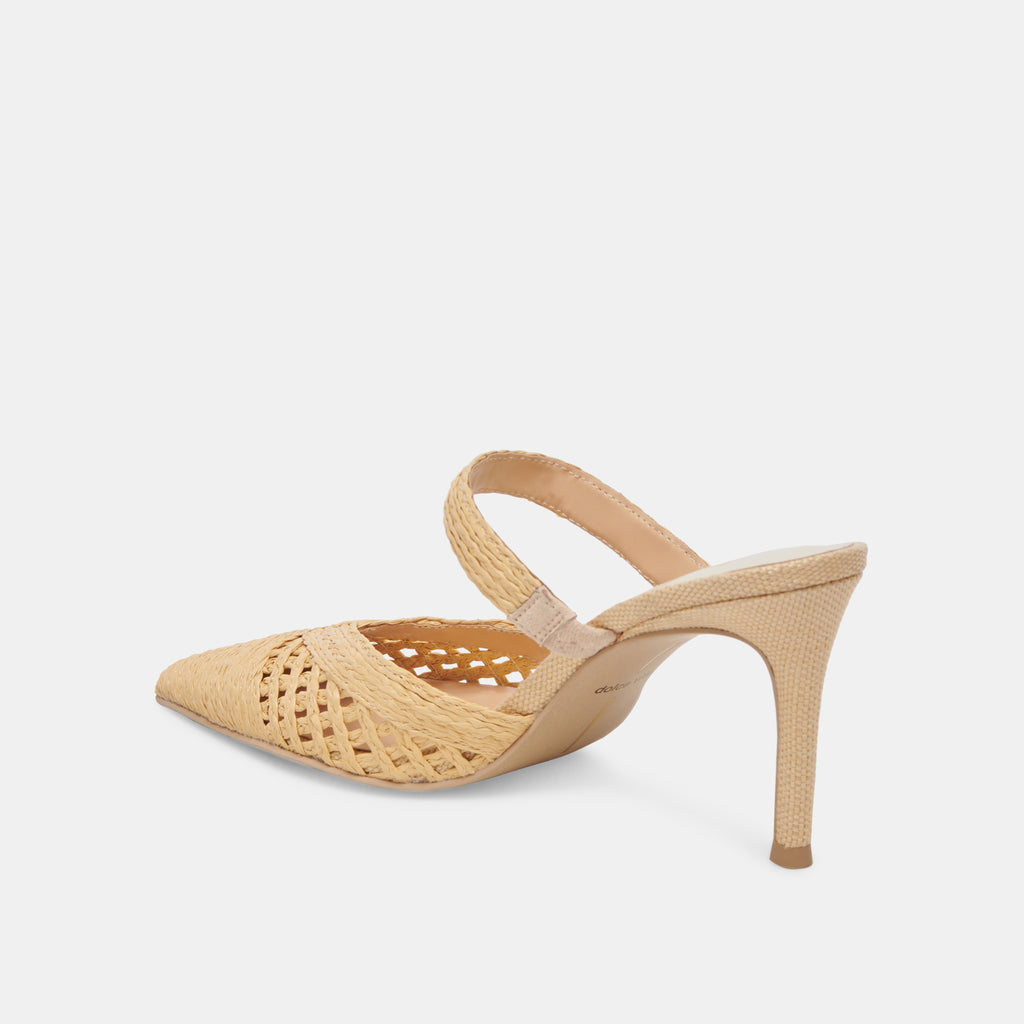 KALINE HEELS LT NATURAL RAFFIA - image 7