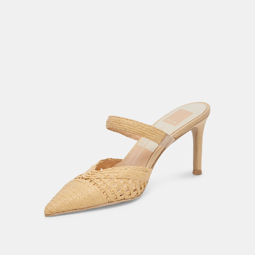 KALINE HEELS LT NATURAL RAFFIA - image 6