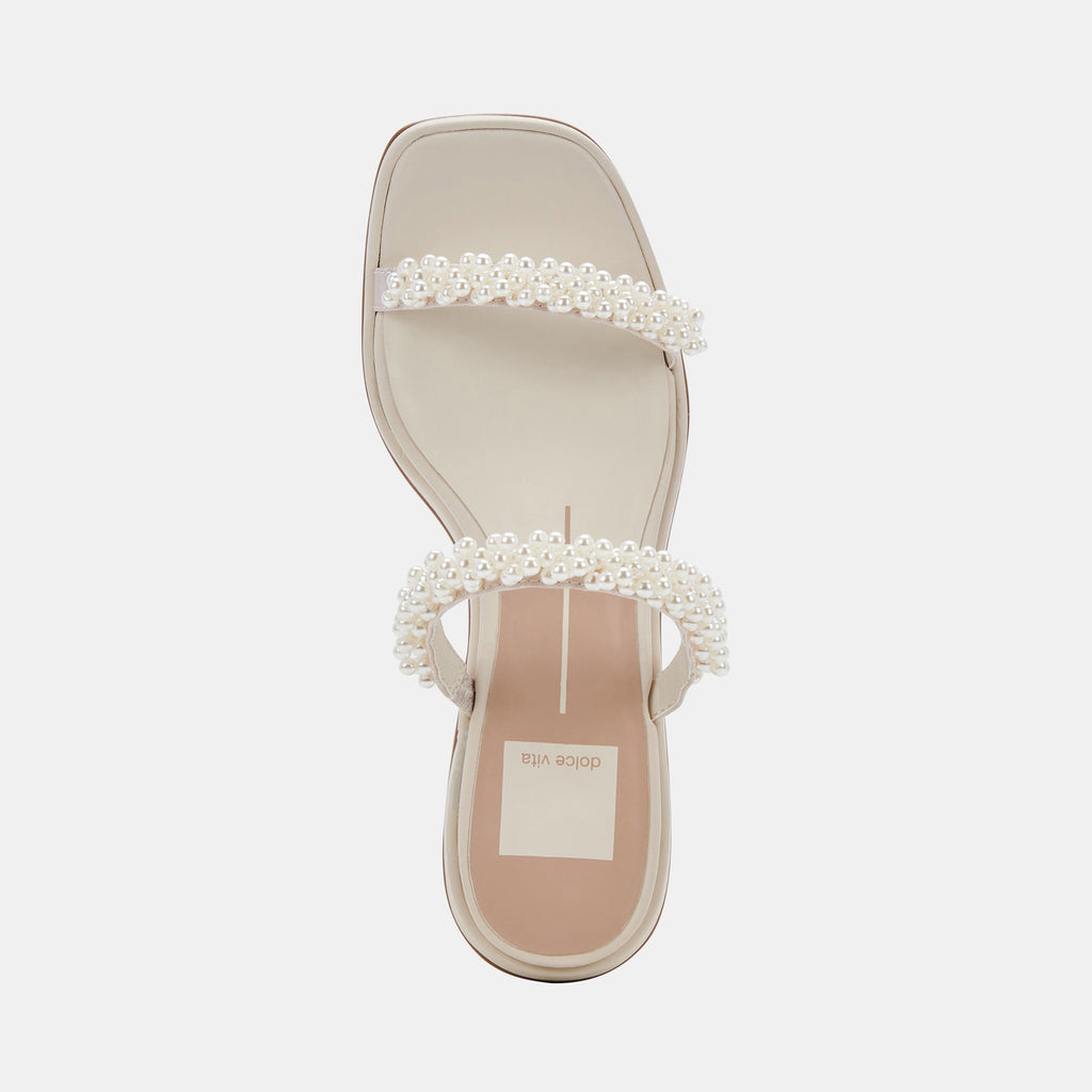 RIVER PEARL WIDE HEELS VANILLA PEARLS - image 11