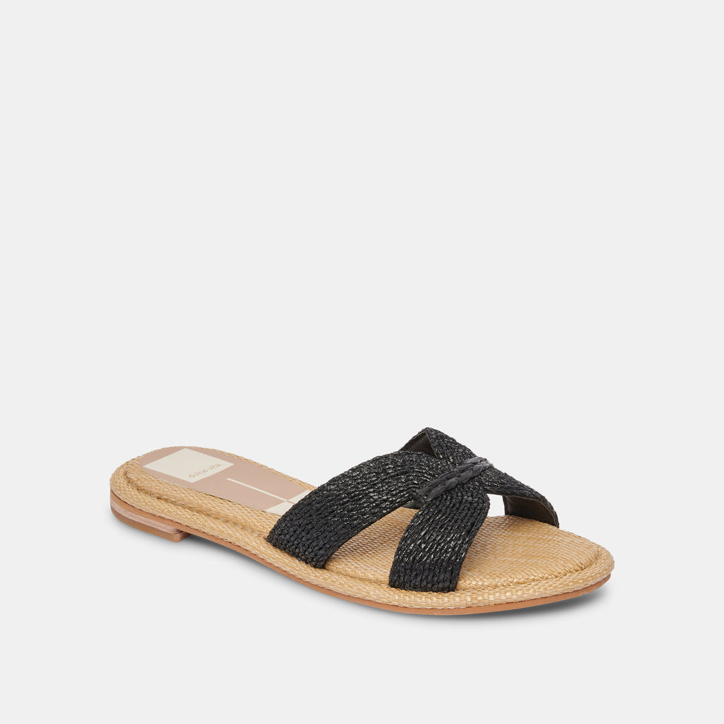 ATOMIC SANDALS BLACK RAFFIA - image 3