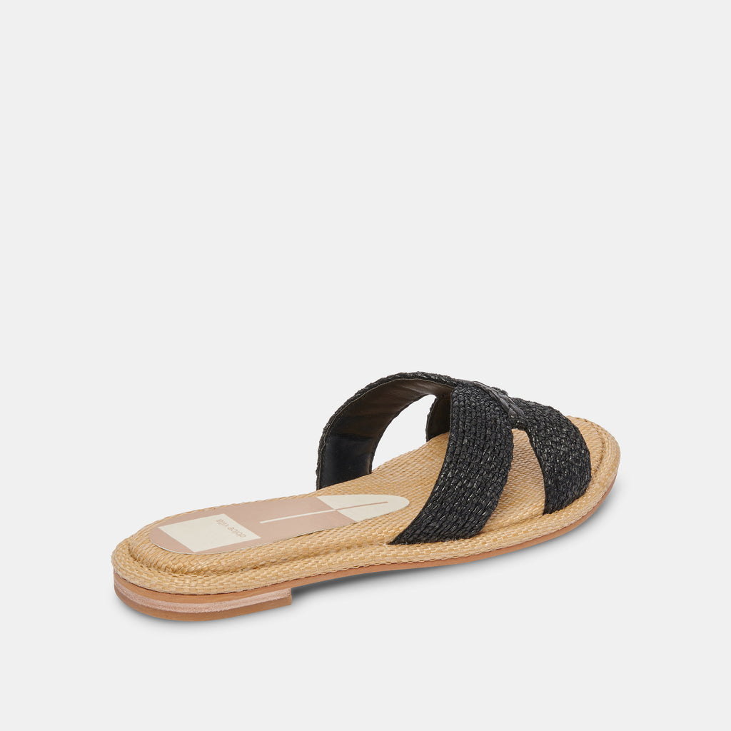 ATOMIC SANDALS BLACK RAFFIA - image 5