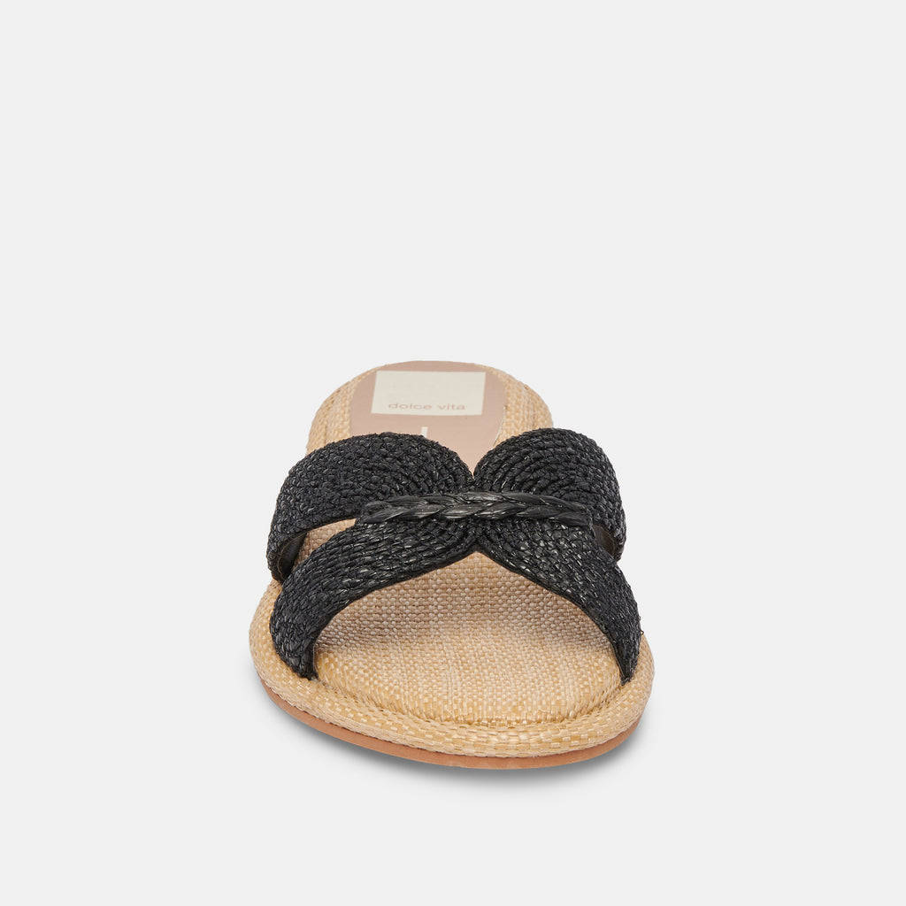 ATOMIC SANDALS BLACK RAFFIA - image 10