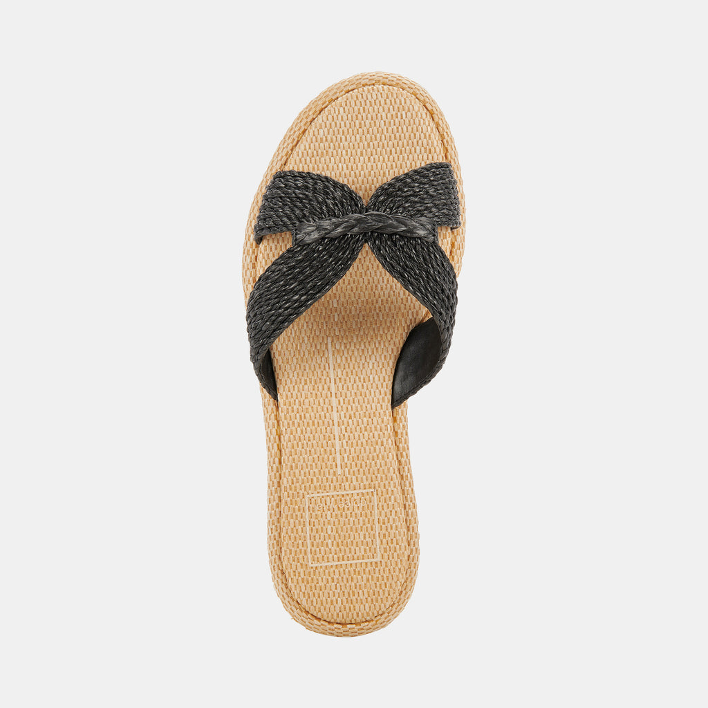 ATOMIC SANDALS BLACK RAFFIA - image 9