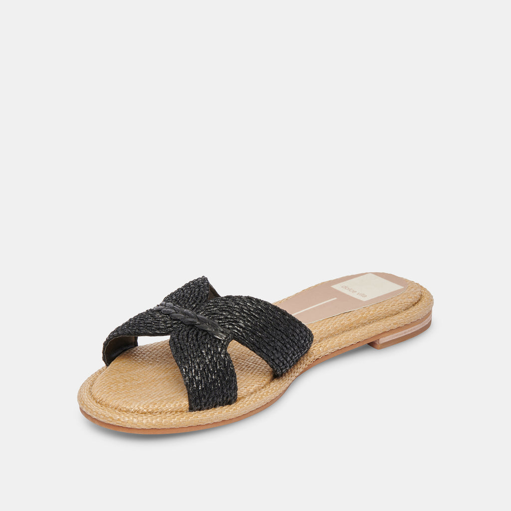 ATOMIC SANDALS BLACK RAFFIA - image 7