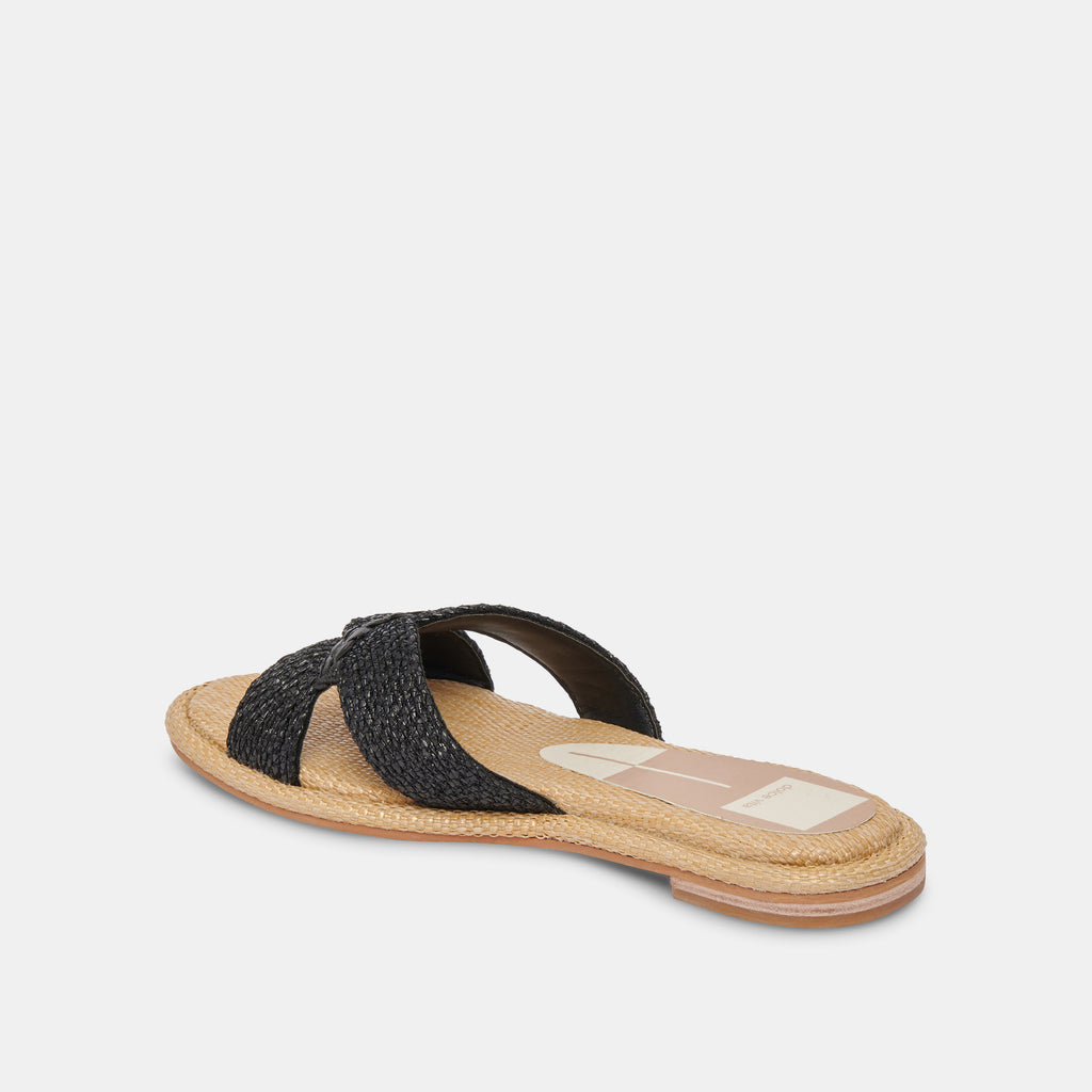 ATOMIC SANDALS BLACK RAFFIA - image 14